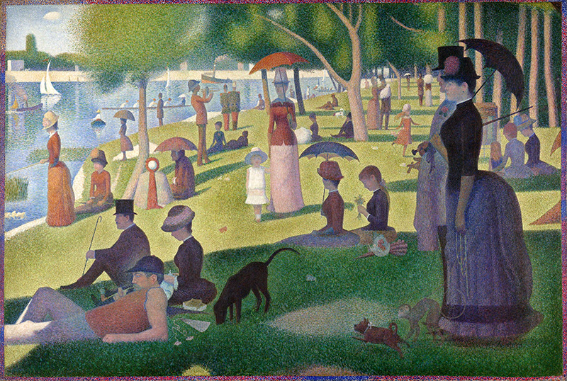 Tarde de domingo en la isla de la Grande Jatte - Georges Seurat 1884
