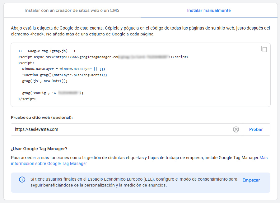 Script de Google Analytics
